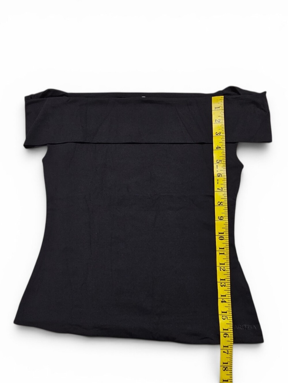 Aritzia Black Off-Shoulder Ribbed Top - Picture 7 of 9